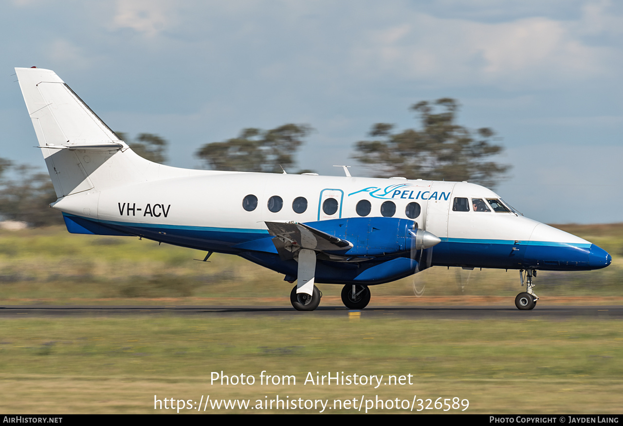 Aircraft Photo of VH-ACV | British Aerospace BAe-3202 Jetstream Super 31 | FlyPelican | AirHistory.net #326589