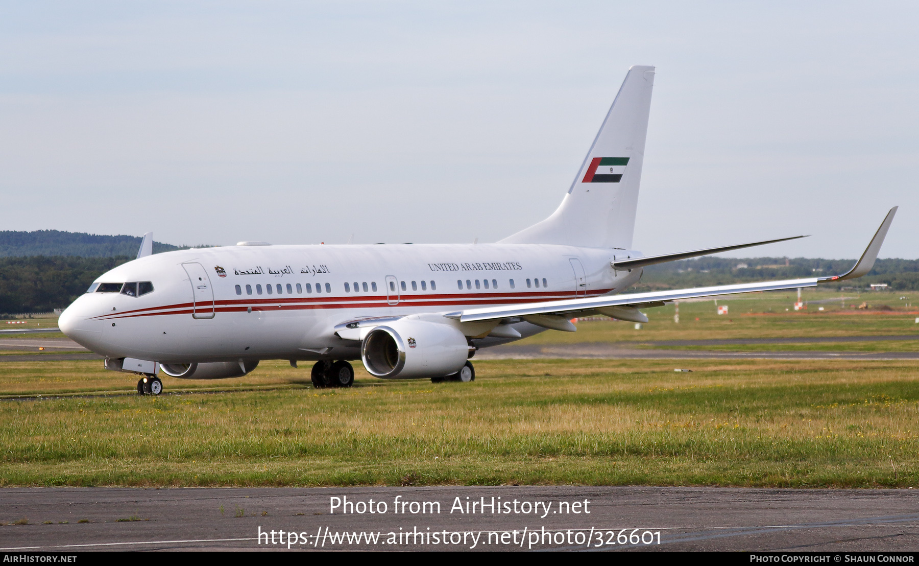 Aircraft Photo of A6-HRS | Boeing 737-7EO BBJ | United Arab Emirates Government | AirHistory.net #326601