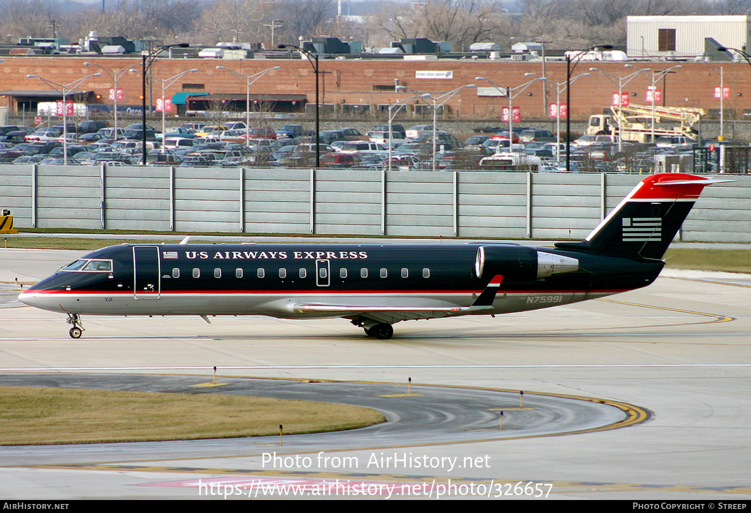 Aircraft Photo of N75991 | Bombardier CRJ-200ER (CL-600-2B19) | US Airways Express | AirHistory.net #326657