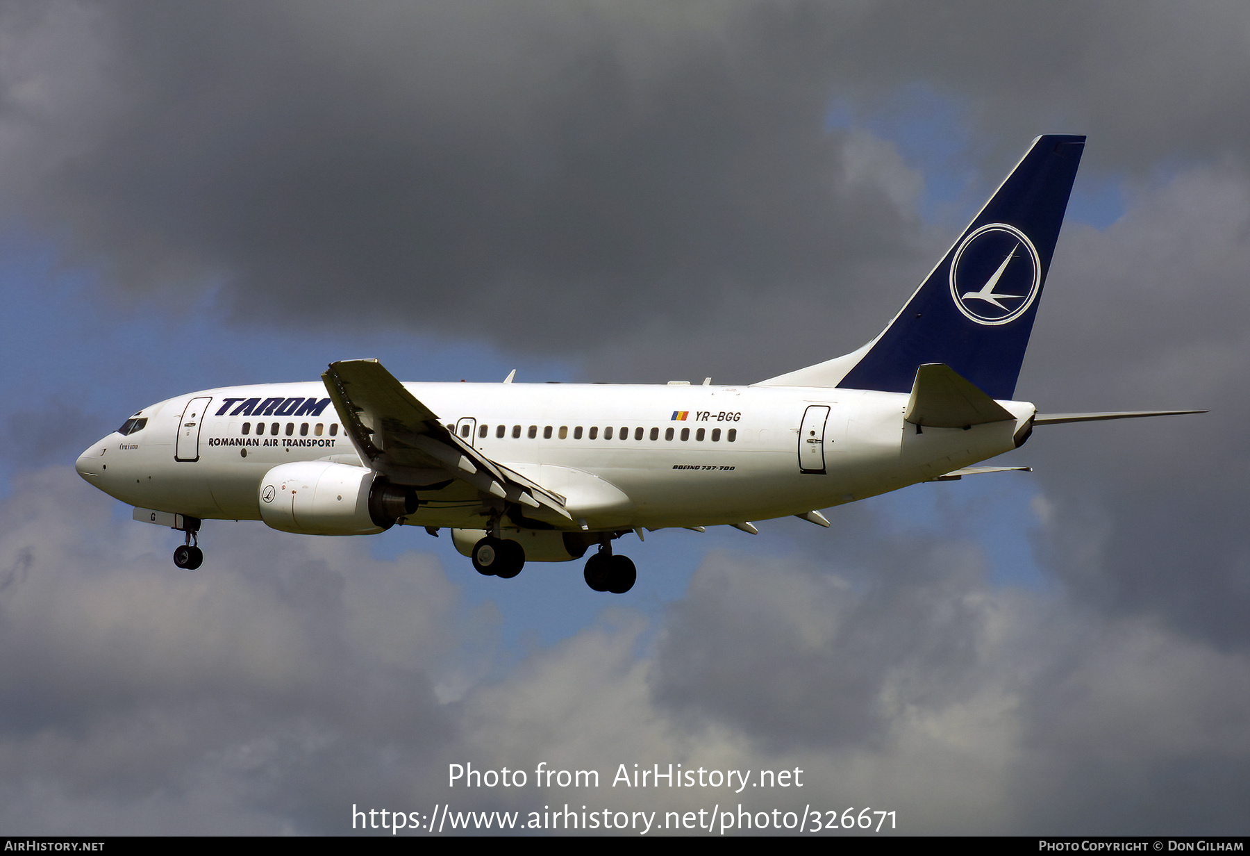 Aircraft Photo of YR-BGG | Boeing 737-78J | TAROM - Transporturile Aeriene Române | AirHistory.net #326671