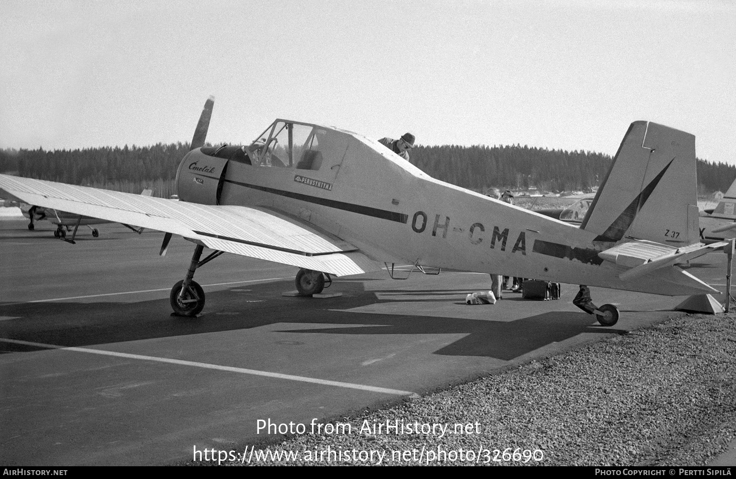 Aircraft Photo of OH-CMA | Let Z-37 Cmelak | Perusyhtyma | AirHistory.net #326690