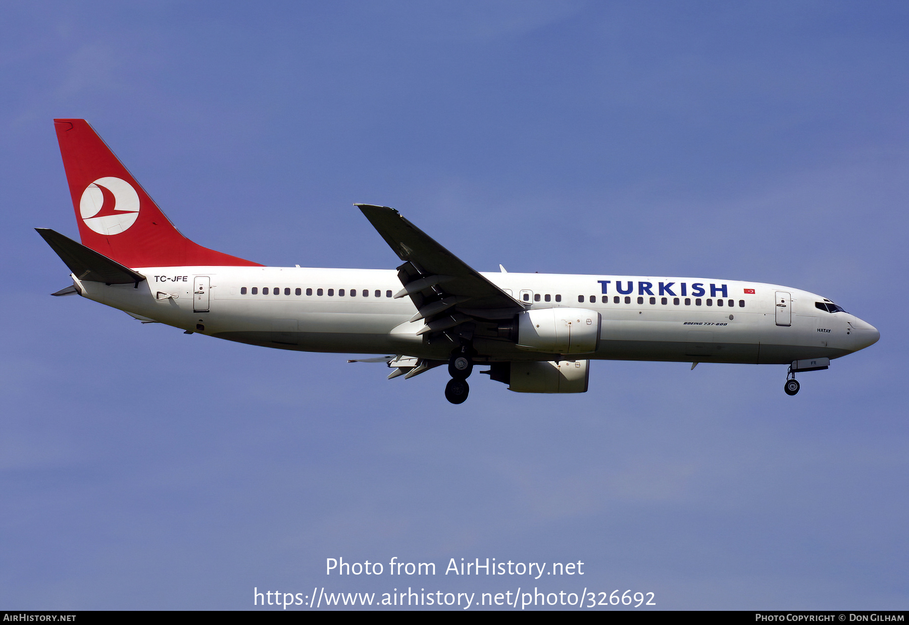 Aircraft Photo of TC-JFE | Boeing 737-8F2 | Turkish Airlines | AirHistory.net #326692