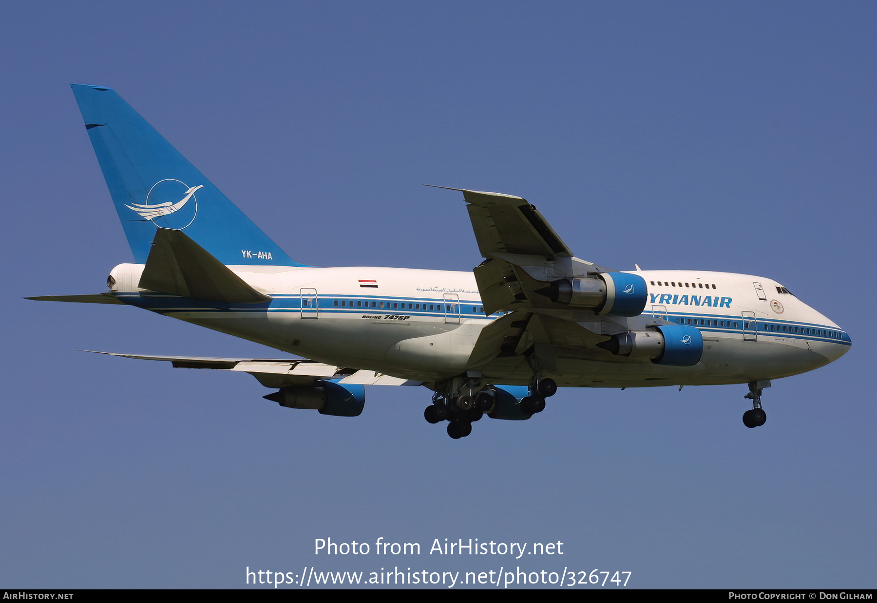 Aircraft Photo of YK-AHA | Boeing 747SP-94 | Syrian Air | AirHistory.net #326747