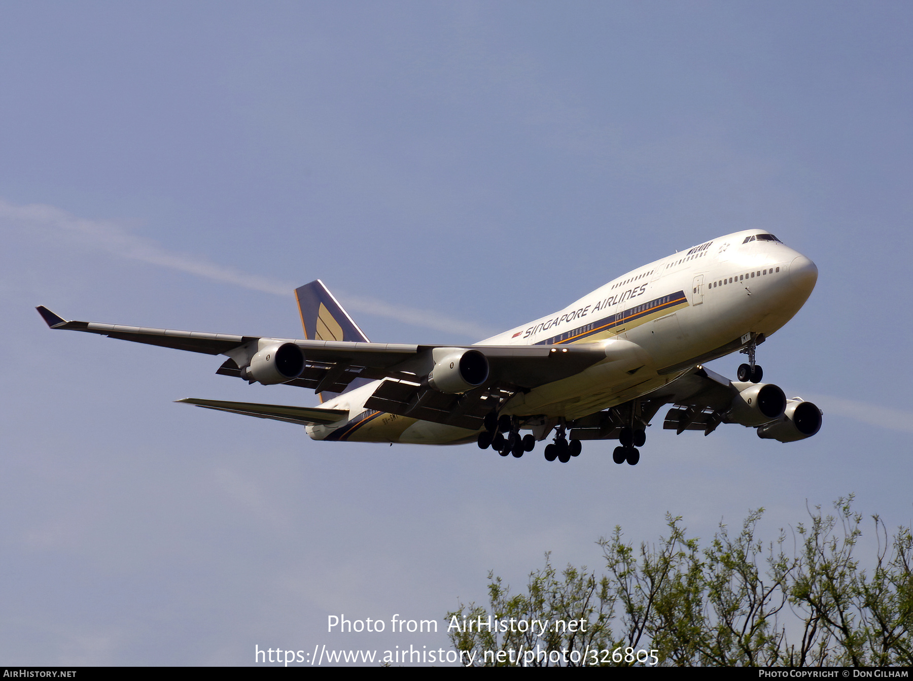 Aircraft Photo of 9V-SMT | Boeing 747-412 | Singapore Airlines | AirHistory.net #326805