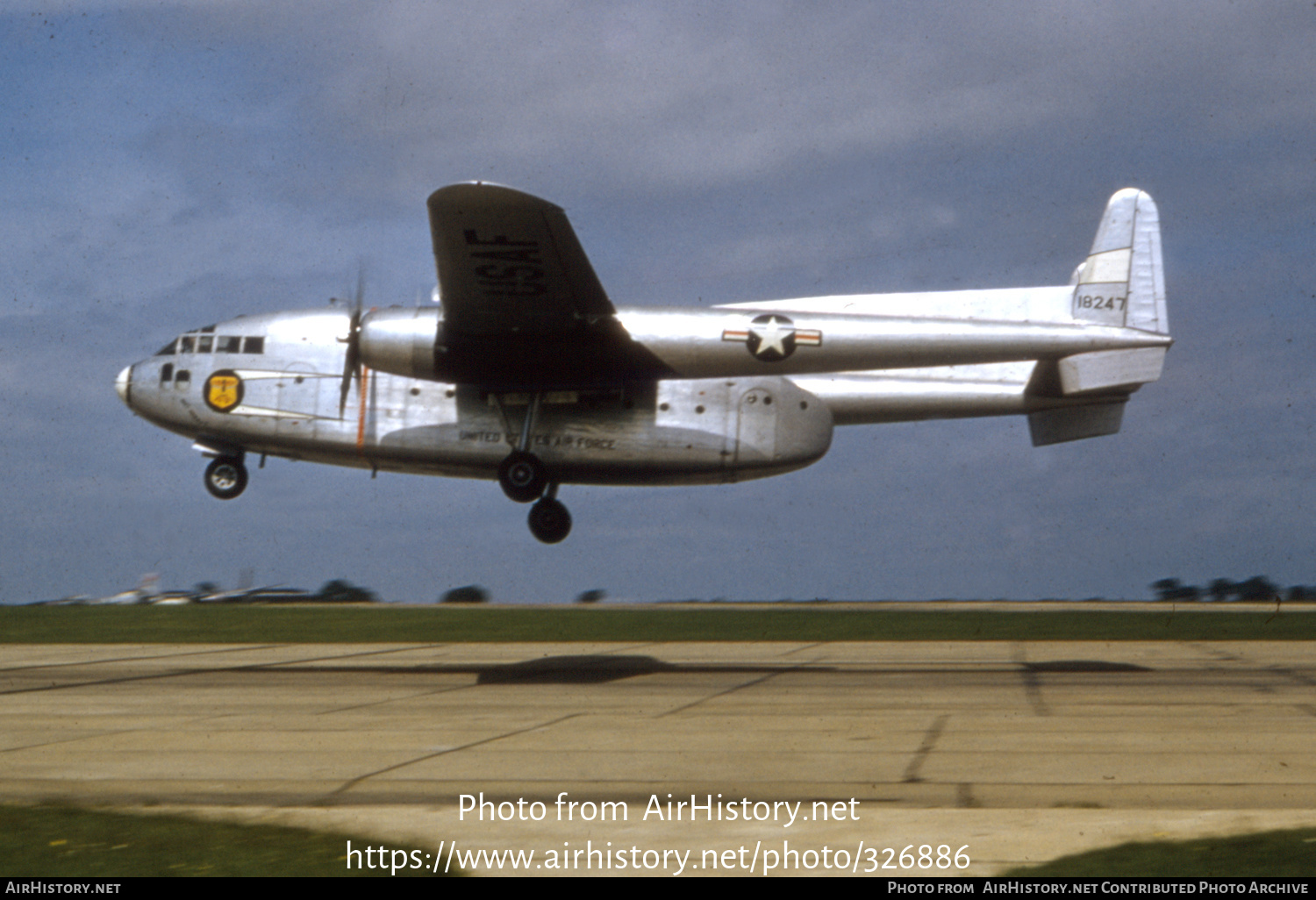 Aircraft Photo of 51-8247 / 18257 | Fairchild C-119C Flying Boxcar | USA - Air Force | AirHistory.net #326886