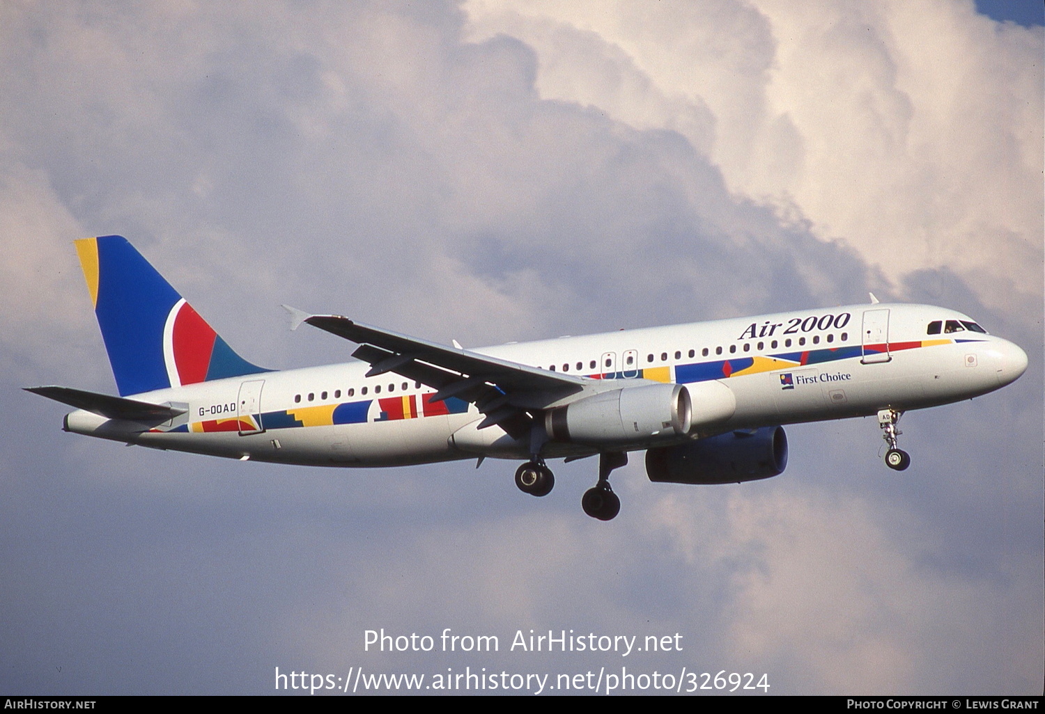 Aircraft Photo of G-OOAD | Airbus A320-231 | Air 2000 | AirHistory.net #326924