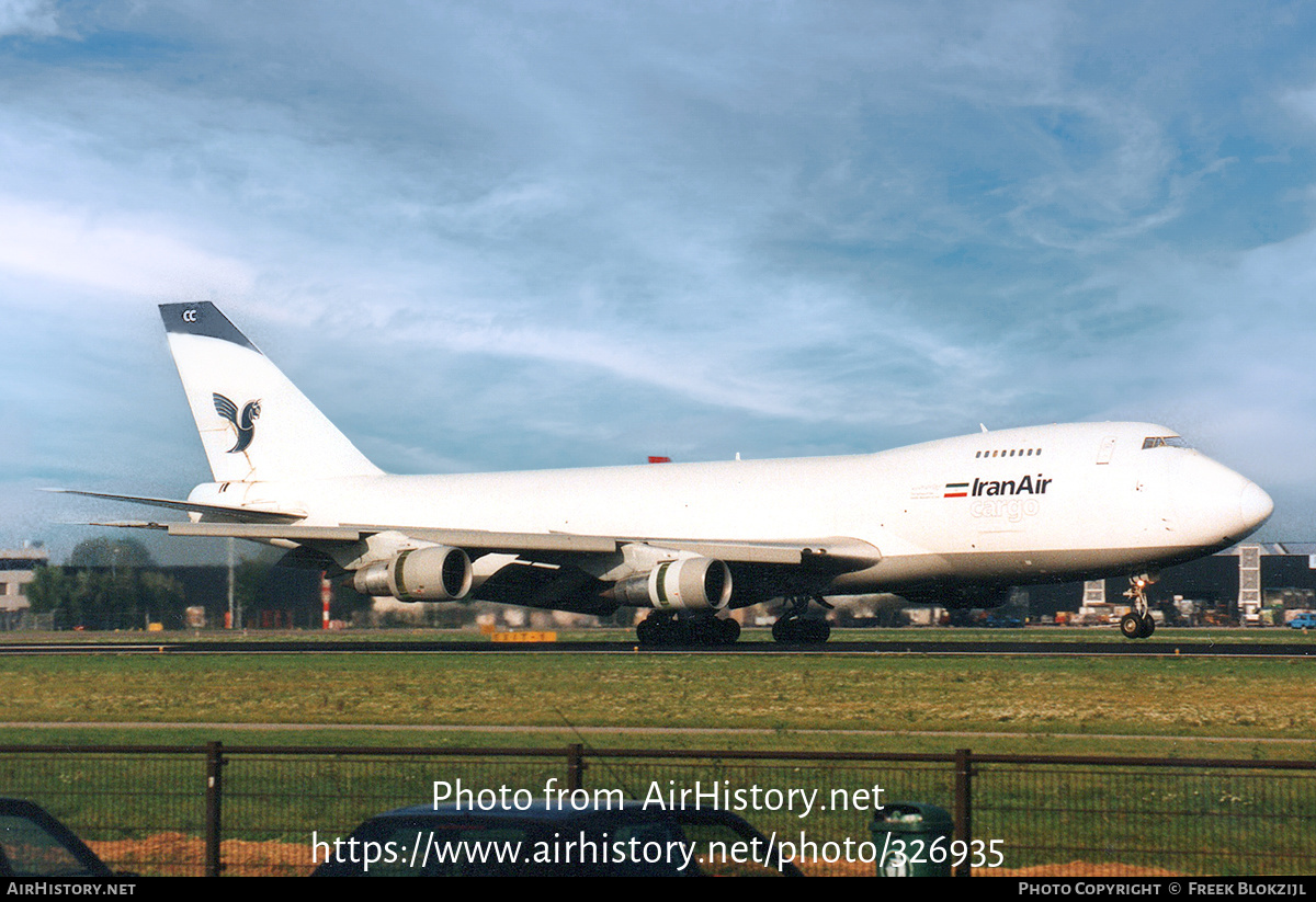 Aircraft Photo of EP-ICC | Boeing 747-2J9F/SCD | Iran Air Cargo | AirHistory.net #326935