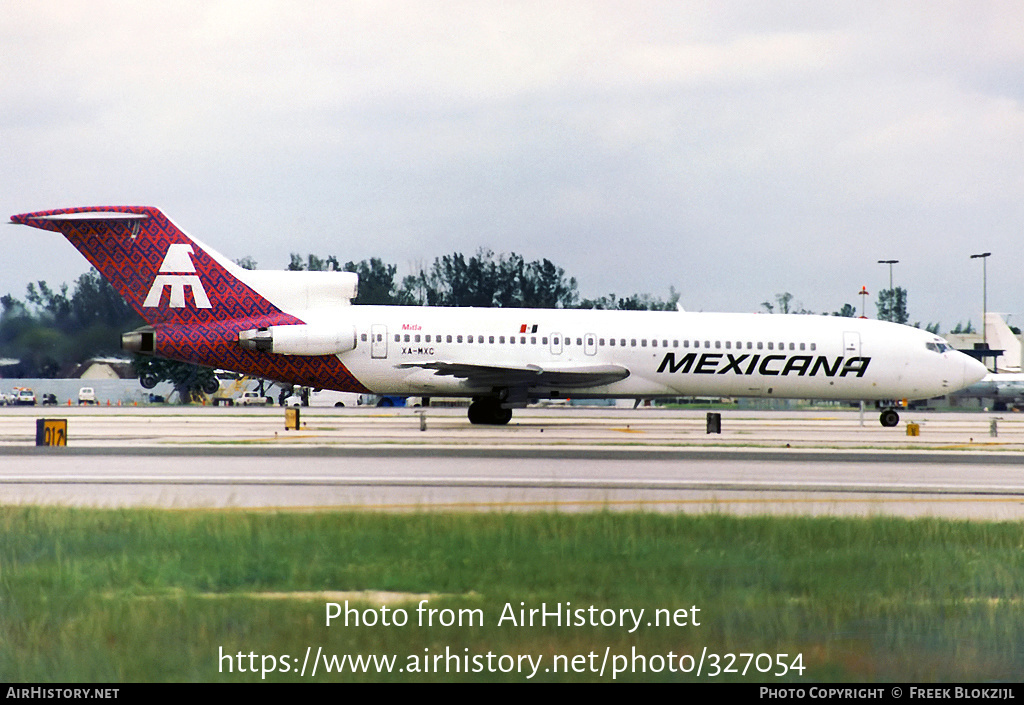 Aircraft Photo of XA-MXC | Boeing 727-264/Adv | Mexicana | AirHistory.net #327054