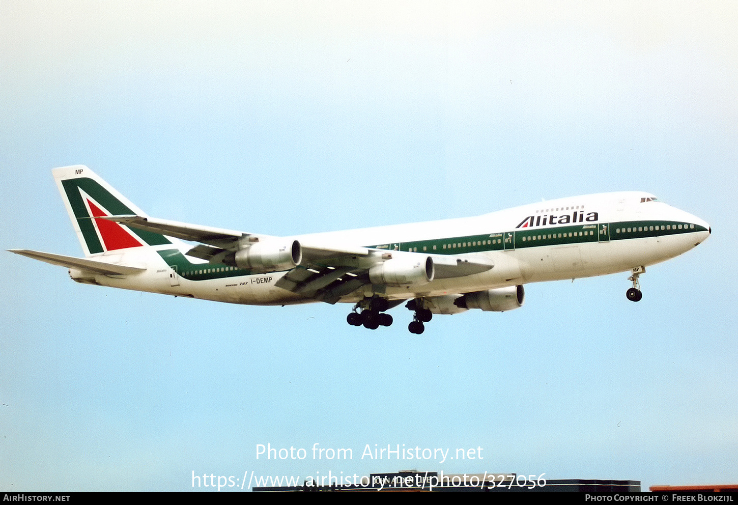 Aircraft Photo of I-DEMP | Boeing 747-243B | Alitalia | AirHistory.net #327056