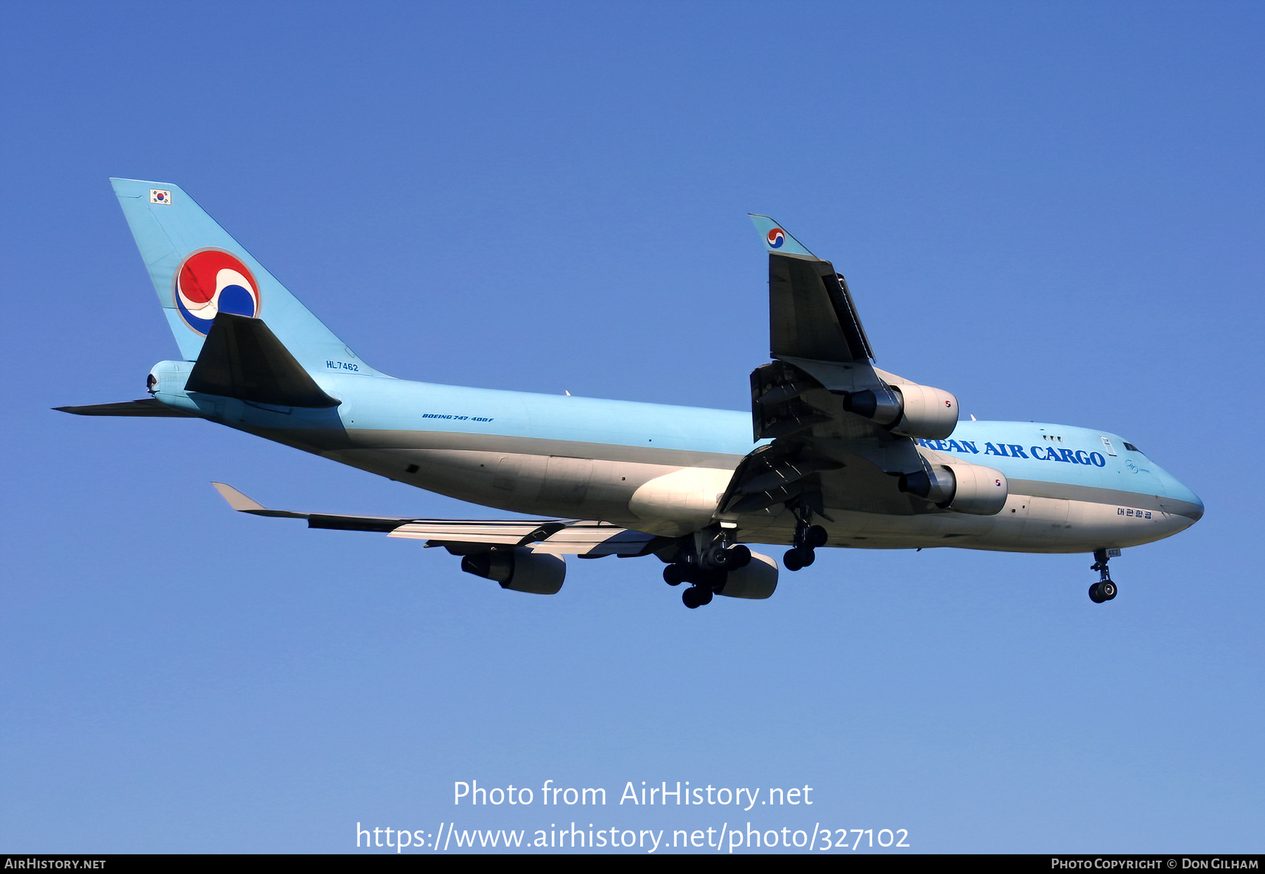 Aircraft Photo of HL7462 | Boeing 747-4B5F/SCD | Korean Air Cargo | AirHistory.net #327102