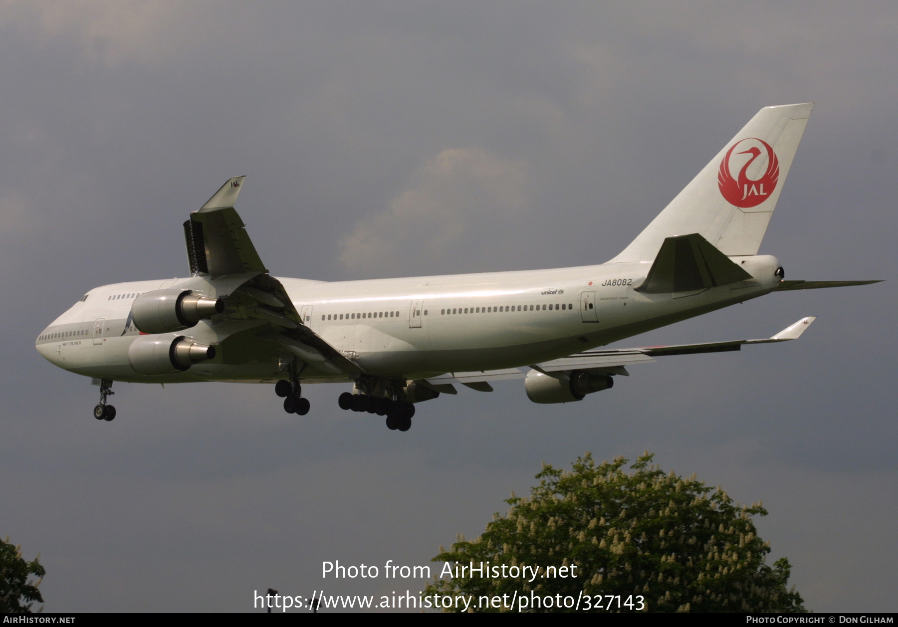 Aircraft Photo of JA8082 | Boeing 747-446 | Japan Airlines - JAL | AirHistory.net #327143