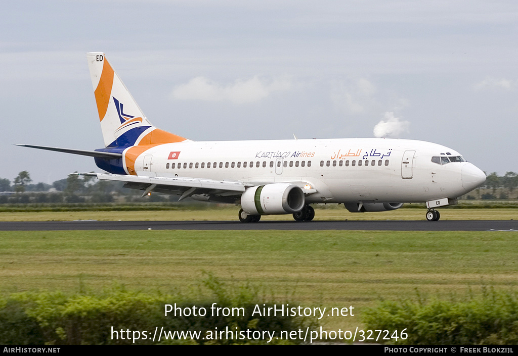 Aircraft Photo of TS-IED | Boeing 737-33A | Karthago Airlines | AirHistory.net #327246