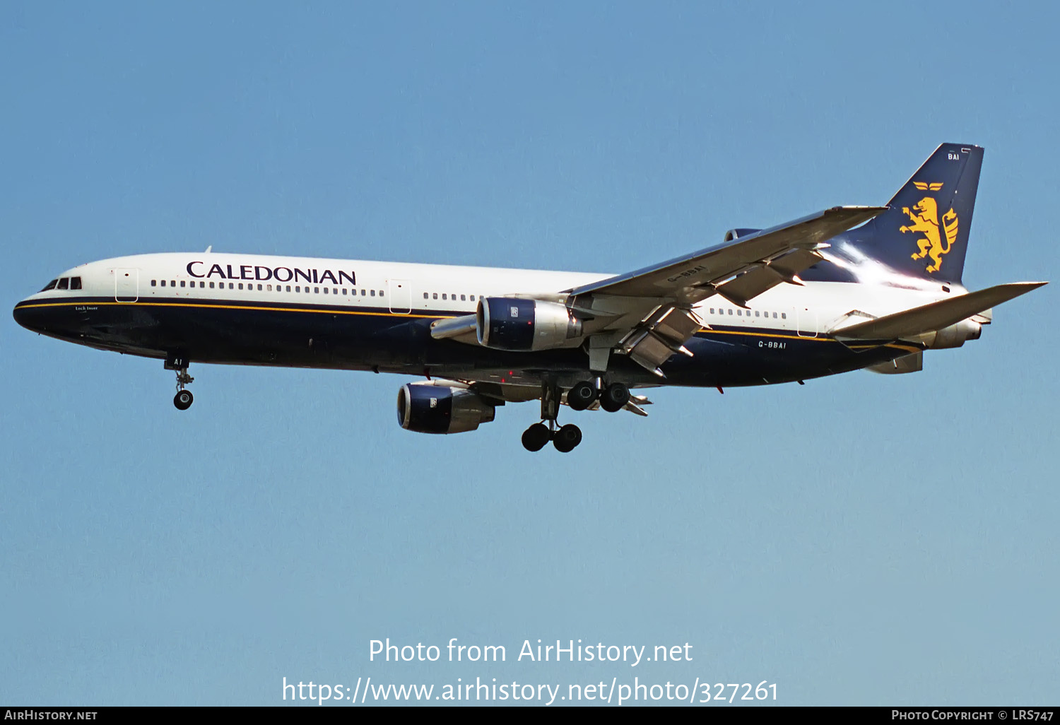 Aircraft Photo of G-BBAI | Lockheed L-1011-385-1 TriStar 1 | Caledonian Airways | AirHistory.net #327261