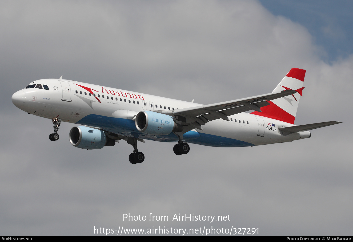 Aircraft Photo of OE-LBN | Airbus A320-214 | Austrian Airlines | AirHistory.net #327291