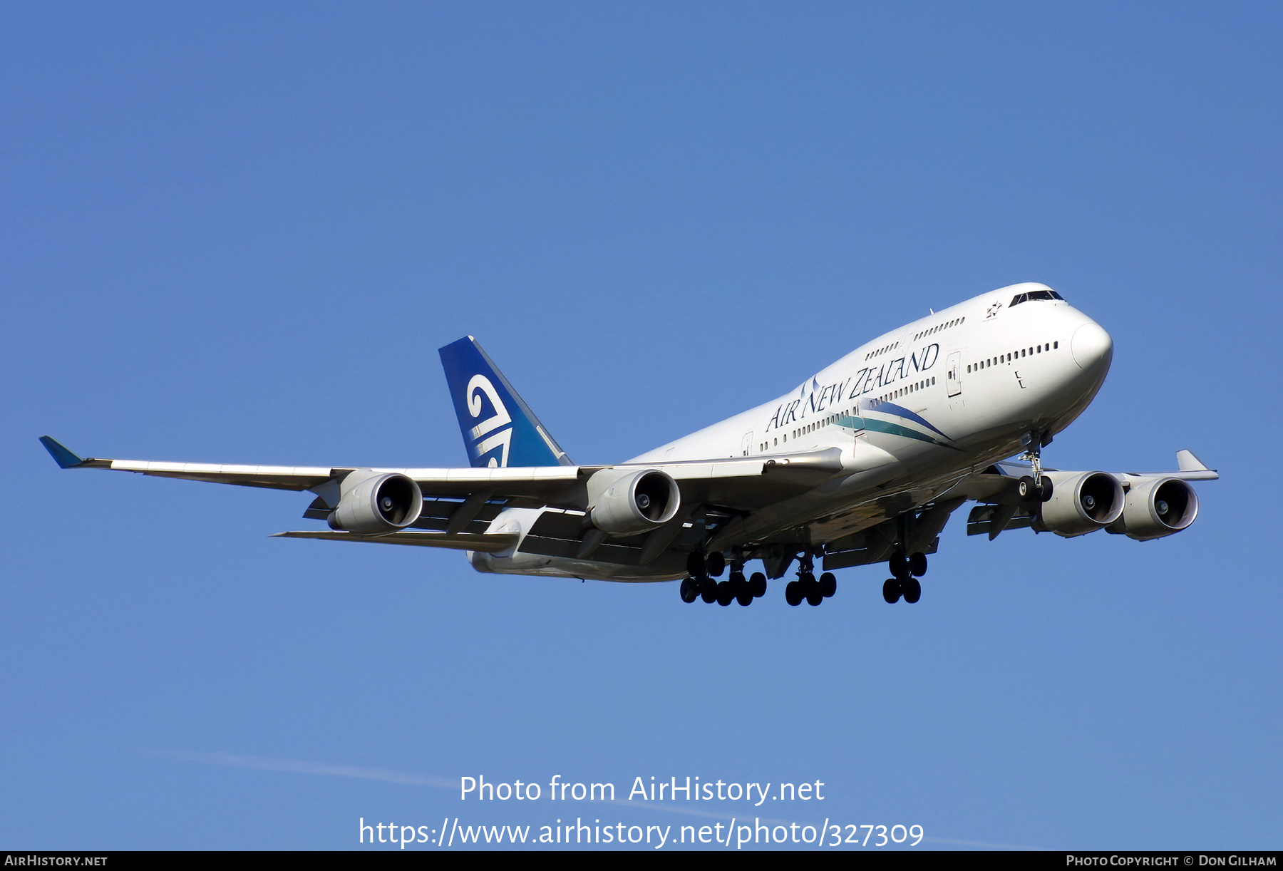 Aircraft Photo of ZK-NBW | Boeing 747-419 | Air New Zealand | AirHistory.net #327309