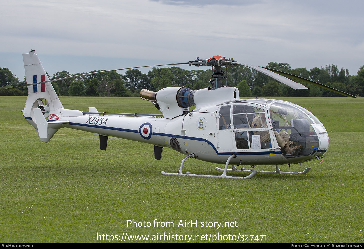 Aircraft Photo of G-CBSI / XZ934 | Aerospatiale SA-341D Gazelle HT3 | UK - Air Force | AirHistory.net #327471