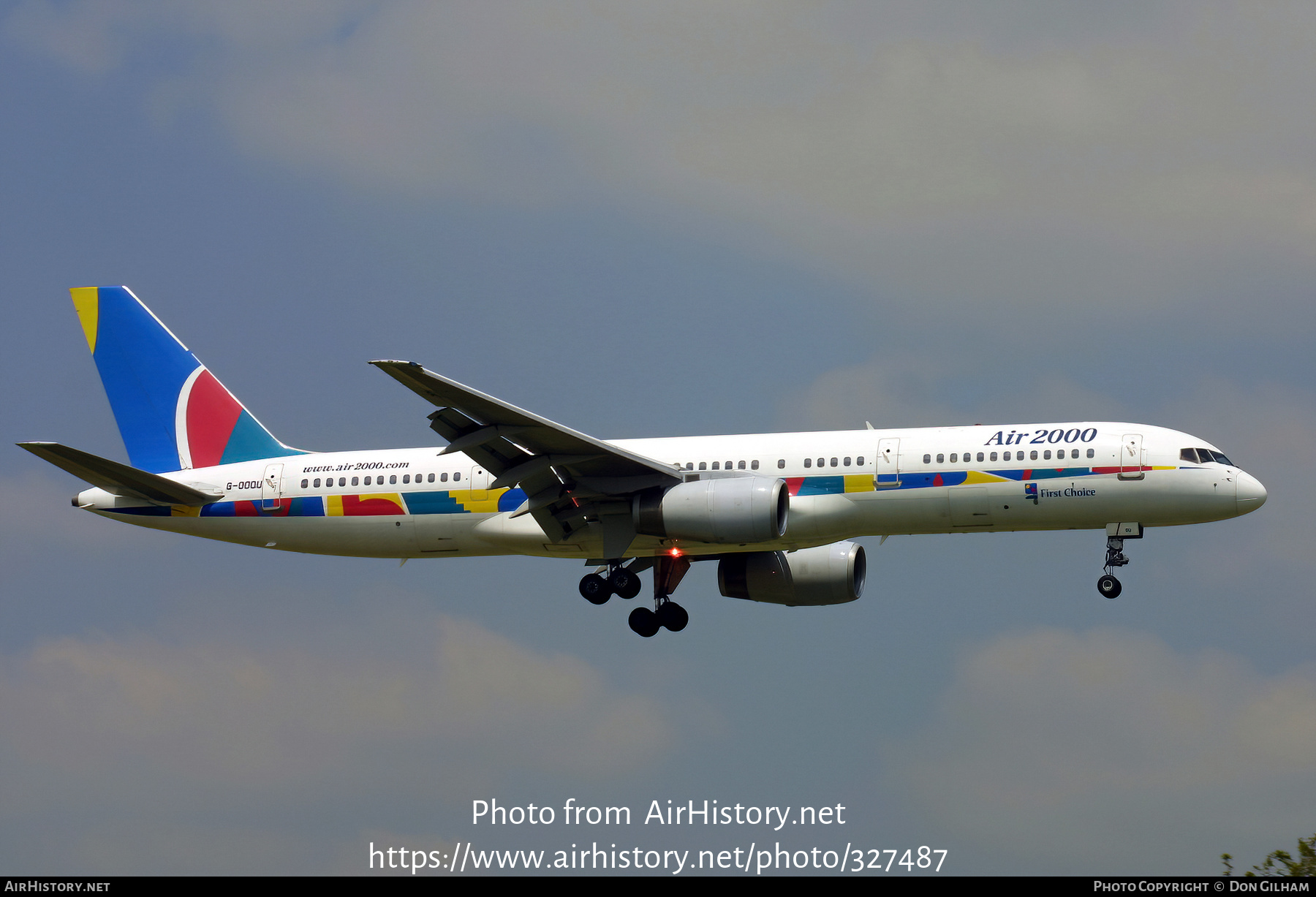 Aircraft Photo of G-OOOU | Boeing 757-2Y0 | Air 2000 | AirHistory.net #327487