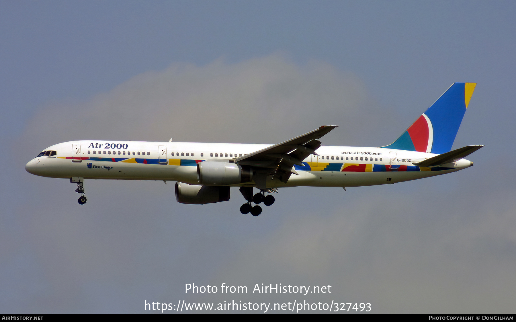 Aircraft Photo of G-OOOX | Boeing 757-2Y0 | Air 2000 | AirHistory.net #327493