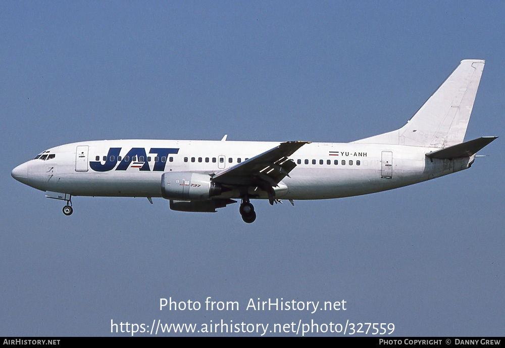 Aircraft Photo of YU-ANH | Boeing 737-3H9 | JAT Yugoslav Airlines - Jugoslovenski Aerotransport | AirHistory.net #327559