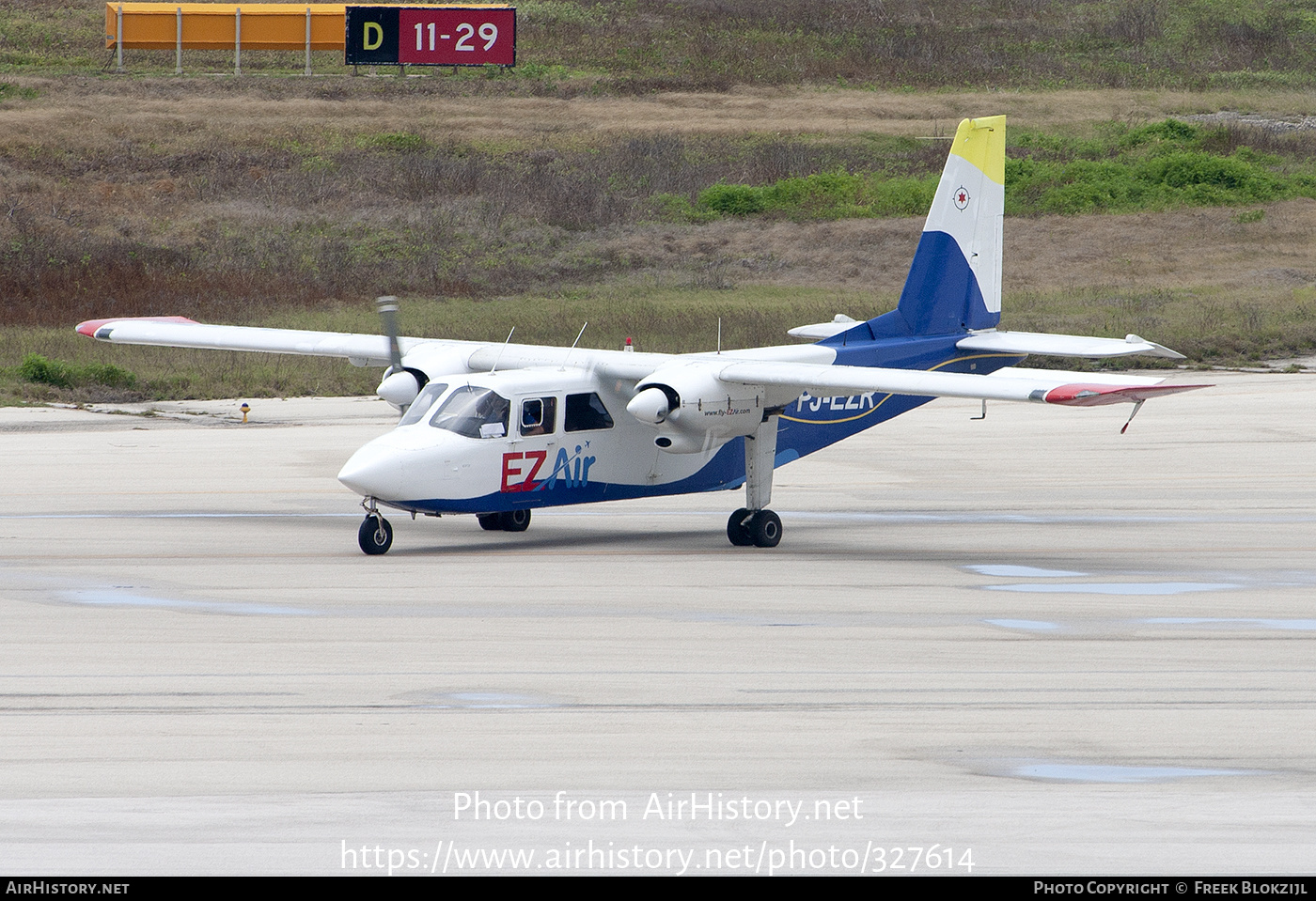 Aircraft Photo of PJ-EZR | Britten-Norman BN-2A-26 Islander | EZAir | AirHistory.net #327614