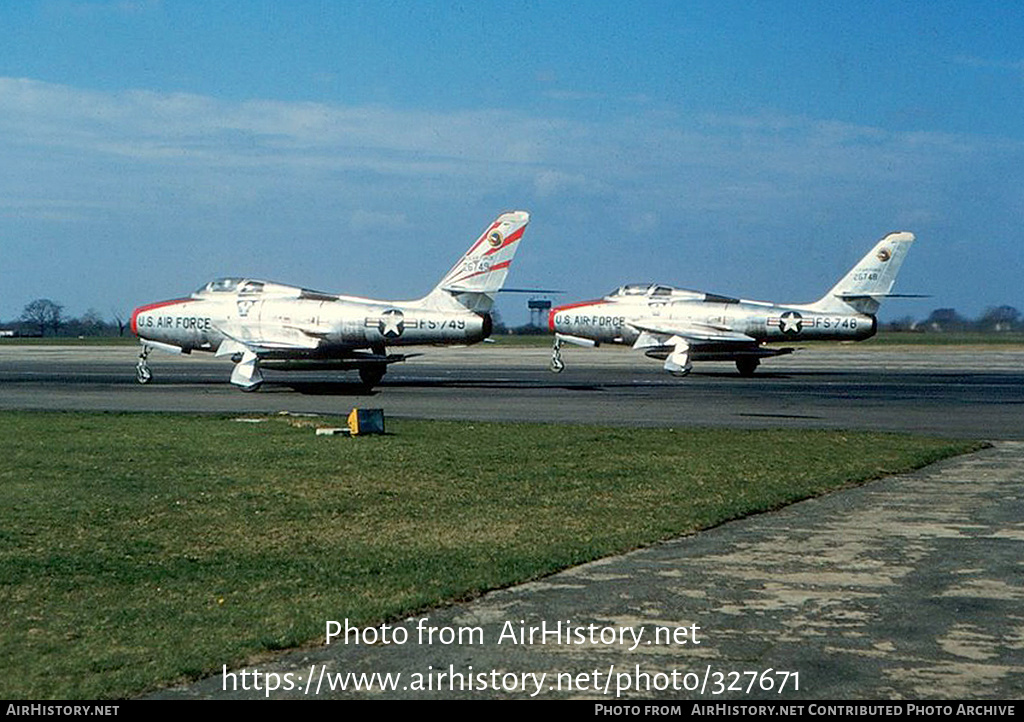 Aircraft Photo of 52-6749 / 26749 | Republic F-84F Thunderstreak | USA - Air Force | AirHistory.net #327671