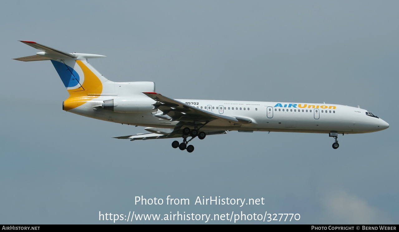 Aircraft Photo of RA-85702 | Tupolev Tu-154M | Air Union | AirHistory.net #327770