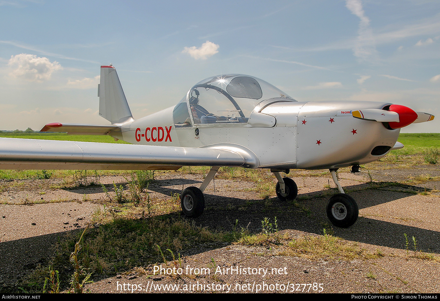 Aircraft Photo of G-CCDX | Evektor-Aerotechnik EV-97 Eurostar | AirHistory.net #327785