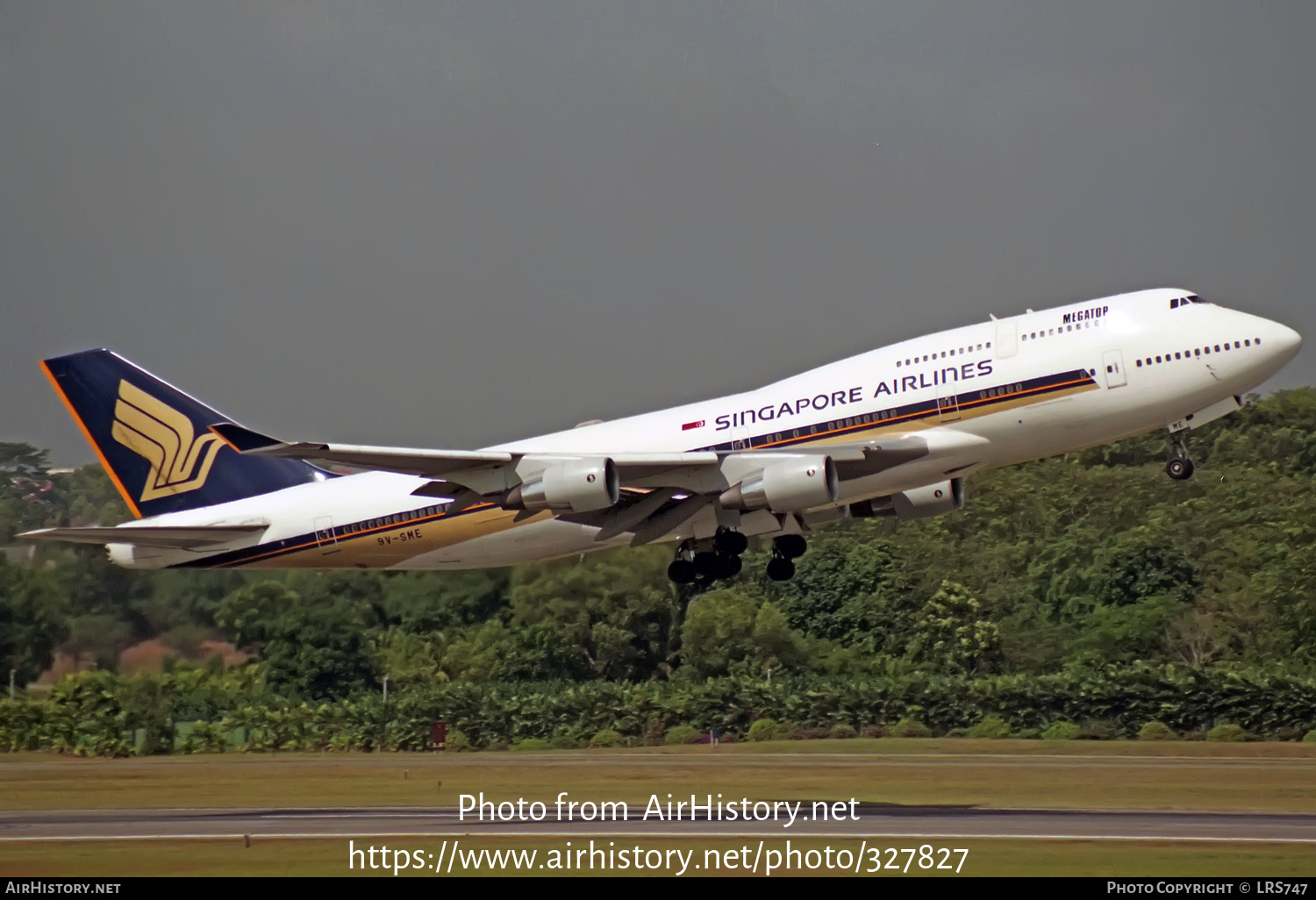 Aircraft Photo of 9V-SME | Boeing 747-412 | Singapore Airlines | AirHistory.net #327827