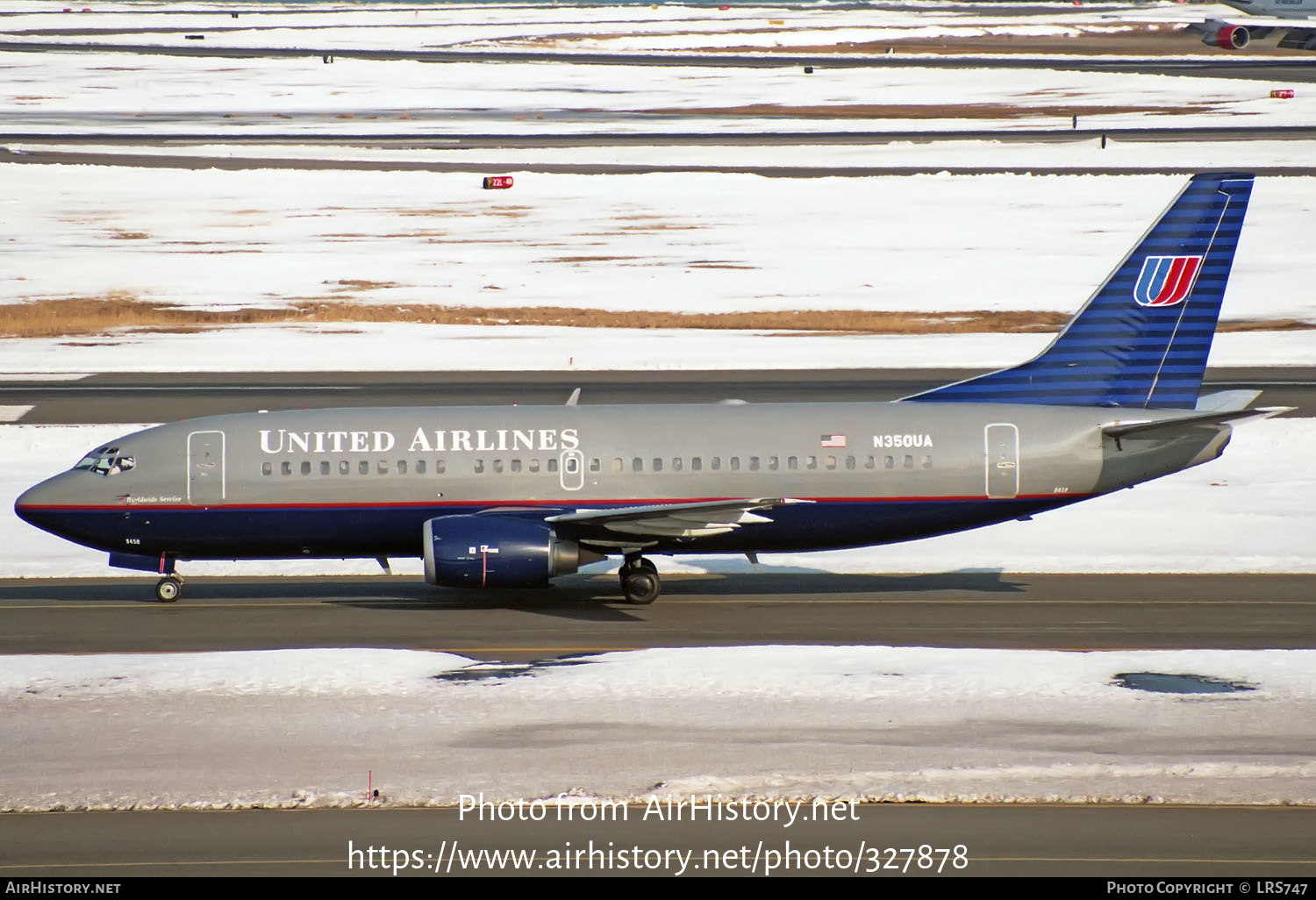 Aircraft Photo of N350UA | Boeing 737-322 | United Airlines | AirHistory.net #327878