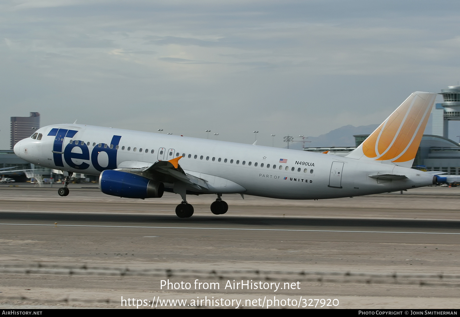Aircraft Photo of N490UA | Airbus A320-232 | Ted | AirHistory.net #327920