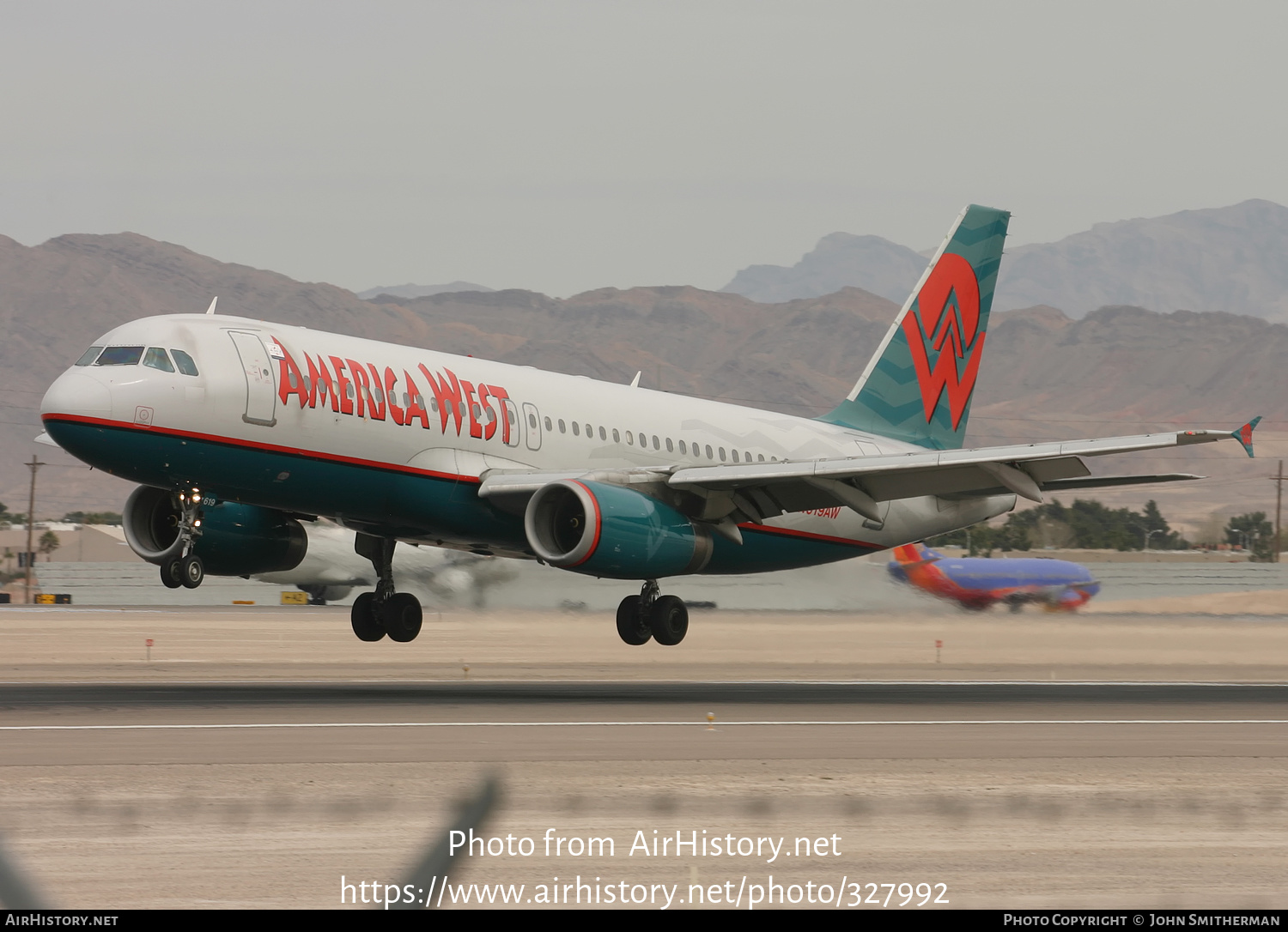 Aircraft Photo of N619AW | Airbus A320-232 | America West Airlines | AirHistory.net #327992