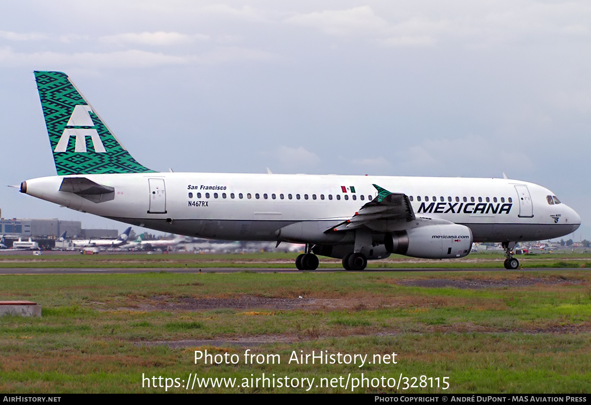 Aircraft Photo of N467RX | Airbus A320-231 | Mexicana | AirHistory.net #328115