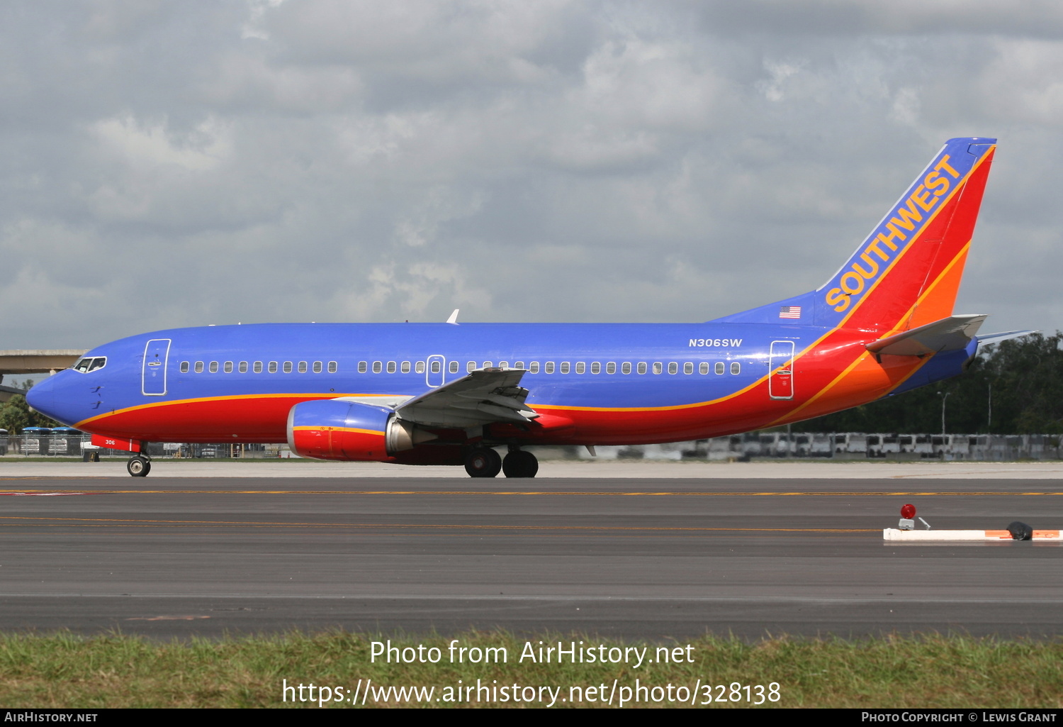 Aircraft Photo of N306SW | Boeing 737-3H4 | Southwest Airlines | AirHistory.net #328138