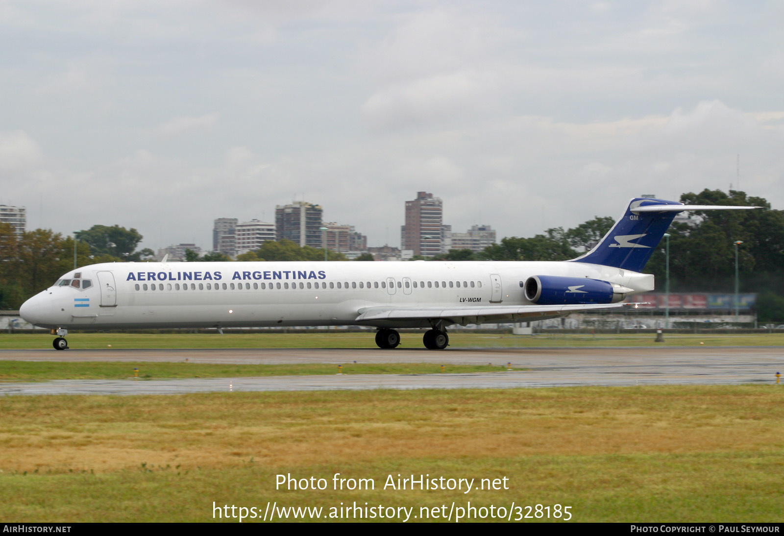 Aircraft Photo of LV-WGM | McDonnell Douglas MD-83 (DC-9-83) | Aerolíneas Argentinas | AirHistory.net #328185