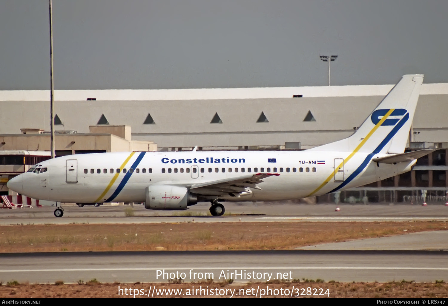 Aircraft Photo of YU-ANI | Boeing 737-3H9 | Constellation International Airlines | AirHistory.net #328224