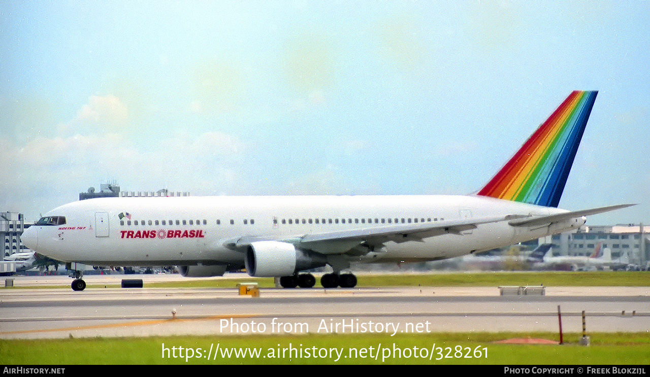 Aircraft Photo of N604TW | Boeing 767-231(ER) | TransBrasil | AirHistory.net #328261