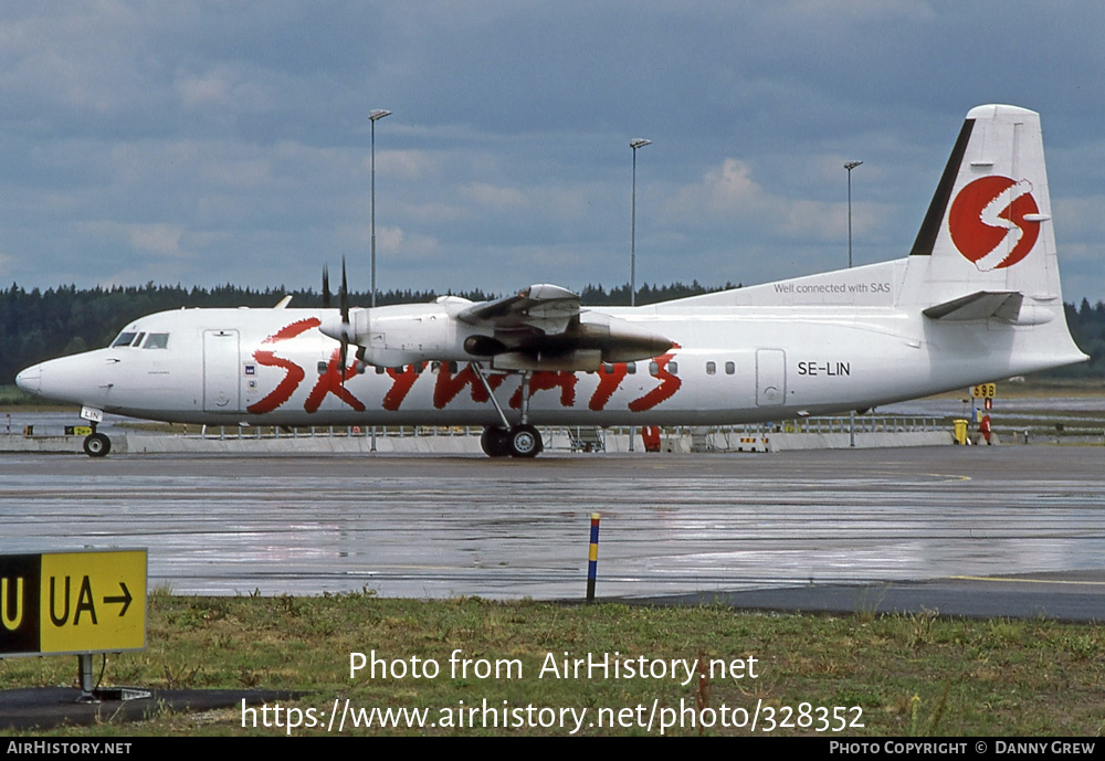 Aircraft Photo of SE-LIN | Fokker 50 | Skyways | AirHistory.net #328352