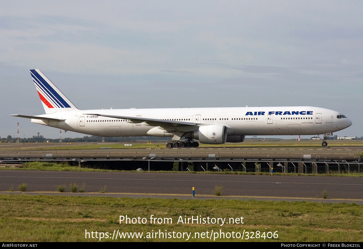 Aircraft Photo of F-GSQF | Boeing 777-328/ER | Air France | AirHistory.net #328406