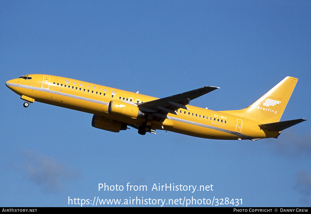 Aircraft Photo of OY-SEC | Boeing 737-8Q8 | Sterling European Airlines | AirHistory.net #328431