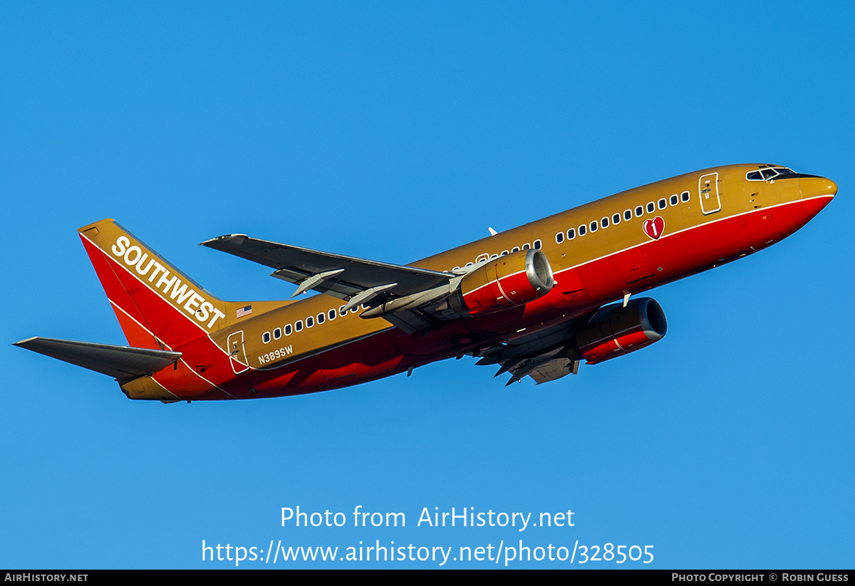 Aircraft Photo of N389SW | Boeing 737-3H4 | Southwest Airlines | AirHistory.net #328505