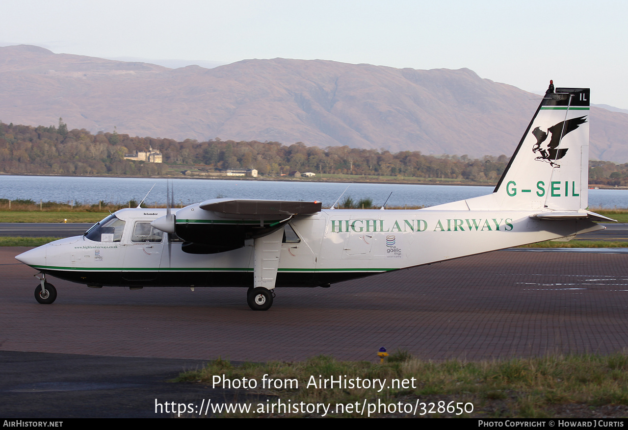 Aircraft Photo of G-SEIL | Pilatus Britten-Norman BN-2B-27 Islander | Highland Airways | AirHistory.net #328650