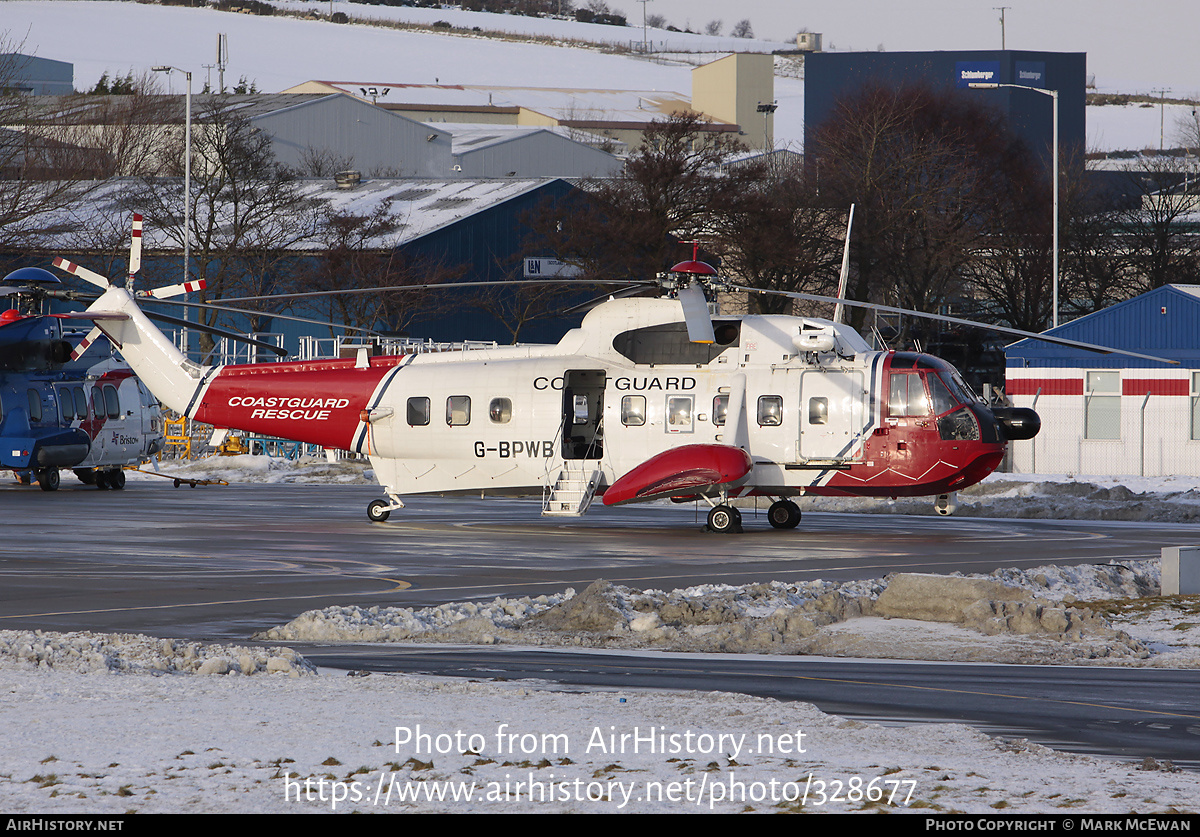 Aircraft Photo of G-BPWB | Sikorsky S-61N MkII | HM Coastguard | AirHistory.net #328677