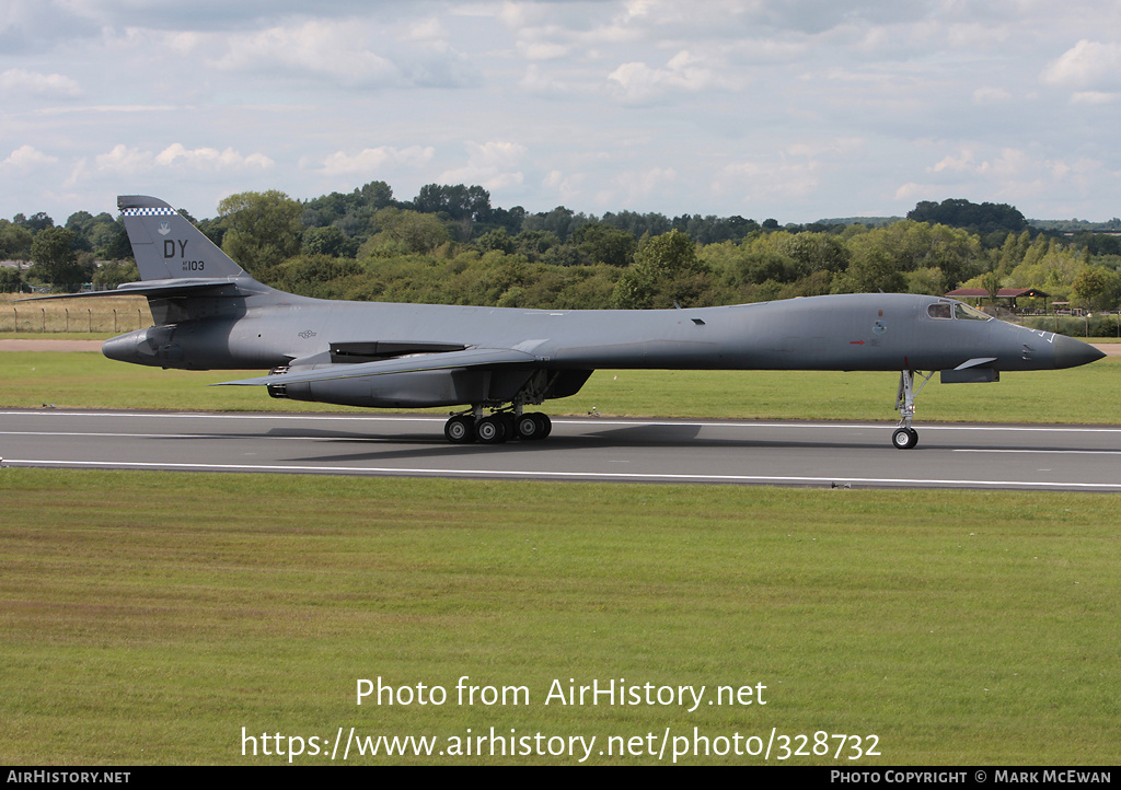 Aircraft Photo of 86-0103 / AF86-103 | Rockwell B-1B Lancer | USA - Air Force | AirHistory.net #328732