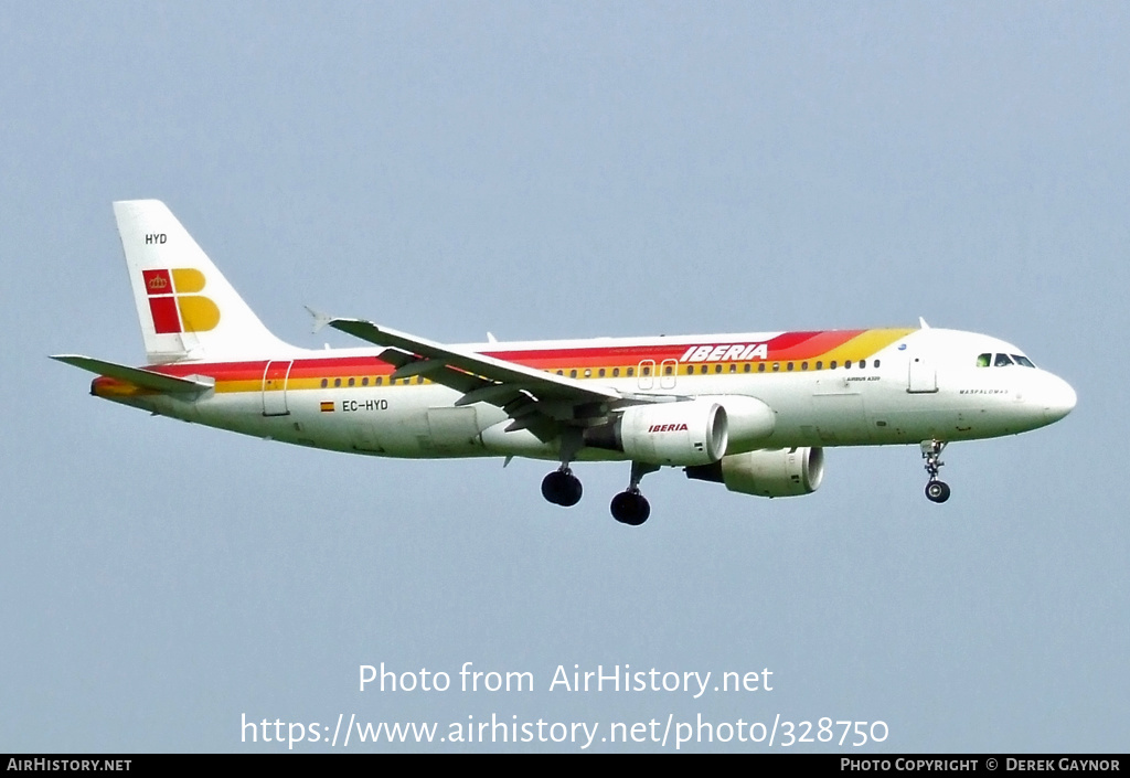 Aircraft Photo of EC-HYD | Airbus A320-214 | Iberia | AirHistory.net #328750