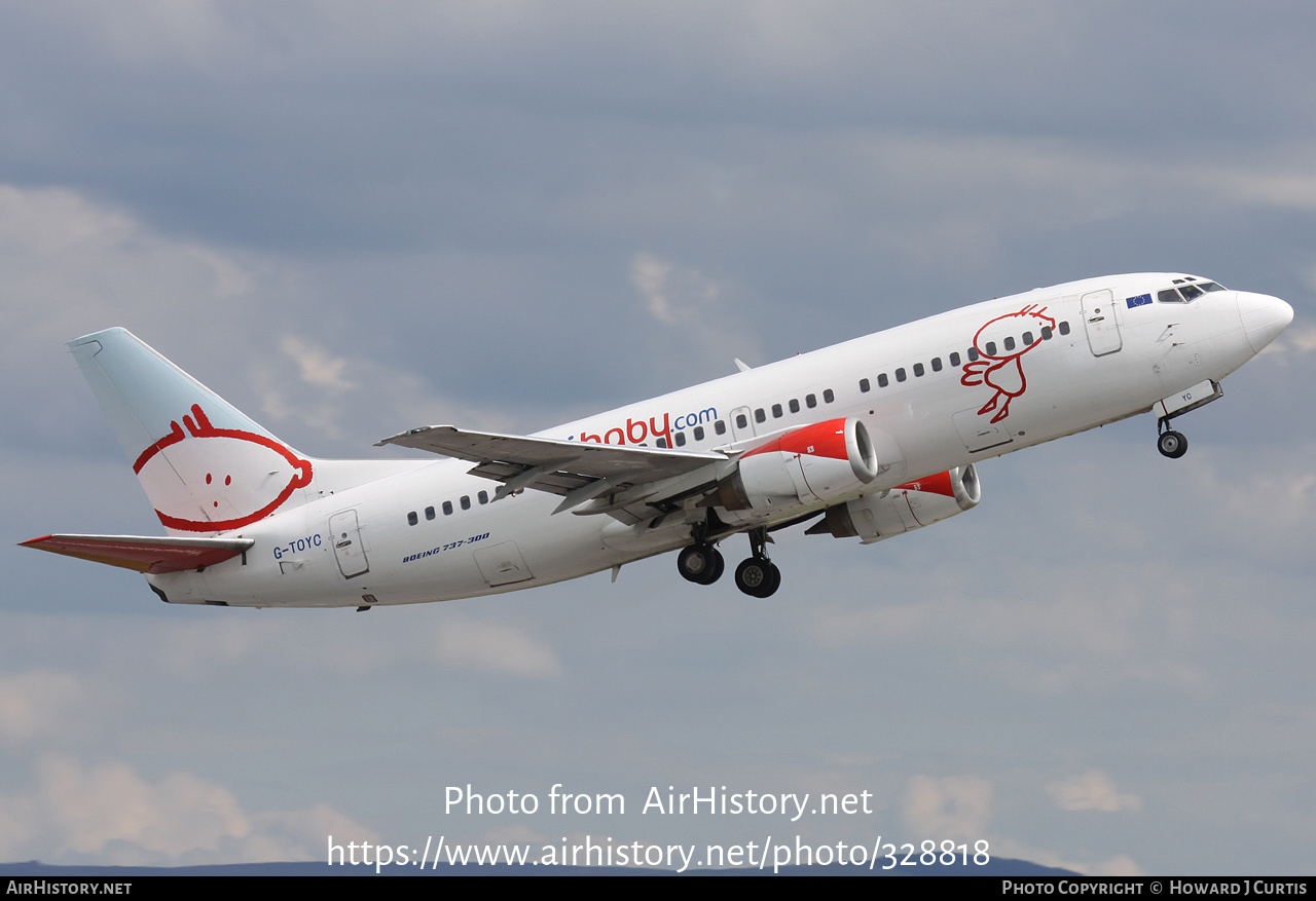 Aircraft Photo of G-TOYC | Boeing 737-3Q8 | Bmibaby | AirHistory.net #328818