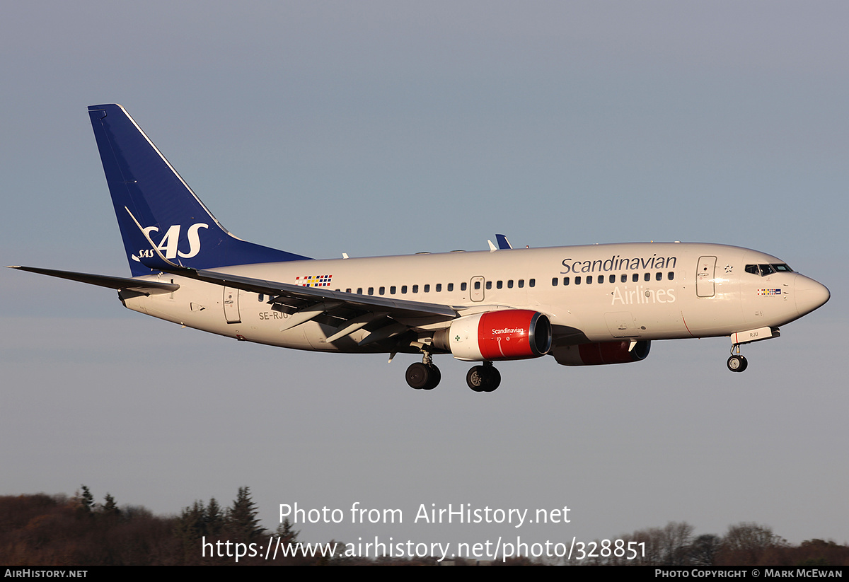 Aircraft Photo of SE-RJU | Boeing 737-76N | Scandinavian Airlines - SAS | AirHistory.net #328851