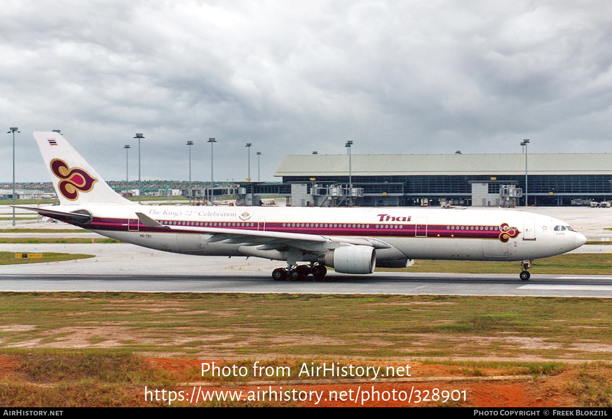 Aircraft Photo of HS-TEC | Airbus A330-321 | Thai Airways International | AirHistory.net #328901