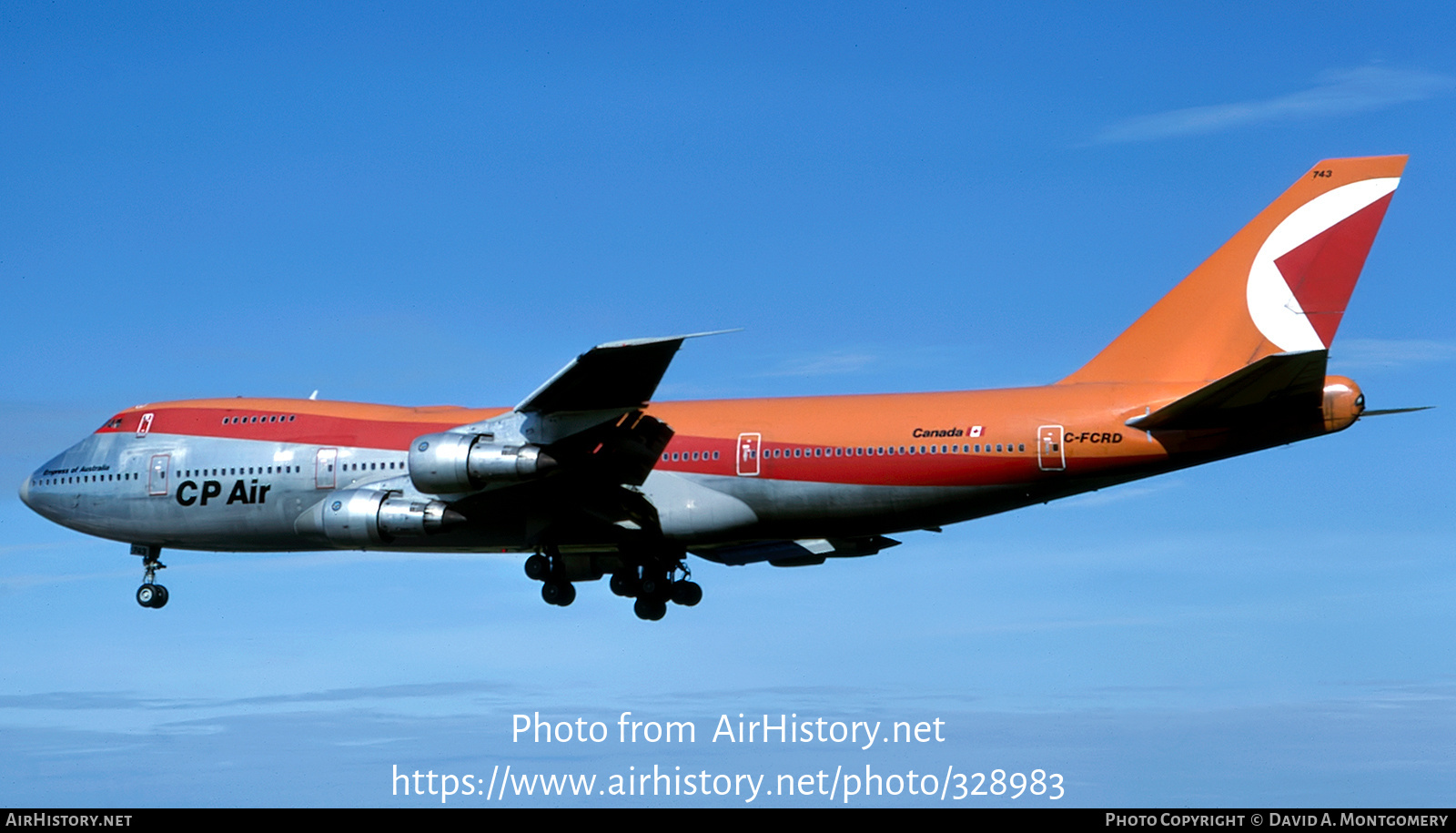 Aircraft Photo of C-FCRD | Boeing 747-217B | CP Air | AirHistory.net #328983