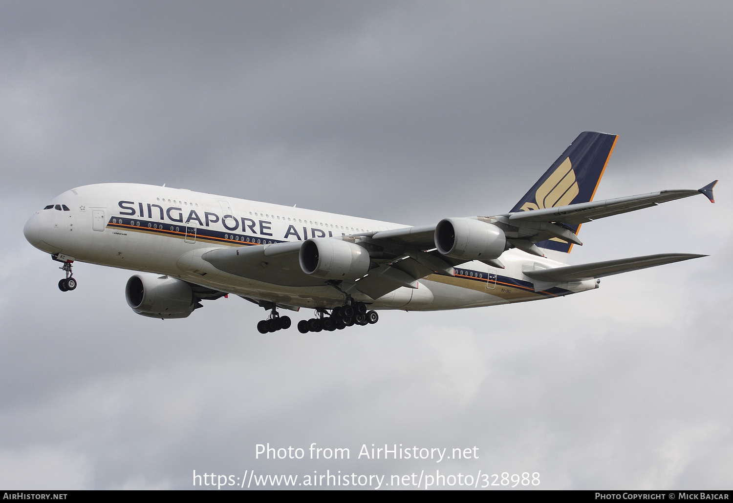 Aircraft Photo of 9V-SKC | Airbus A380-841 | Singapore Airlines | AirHistory.net #328988