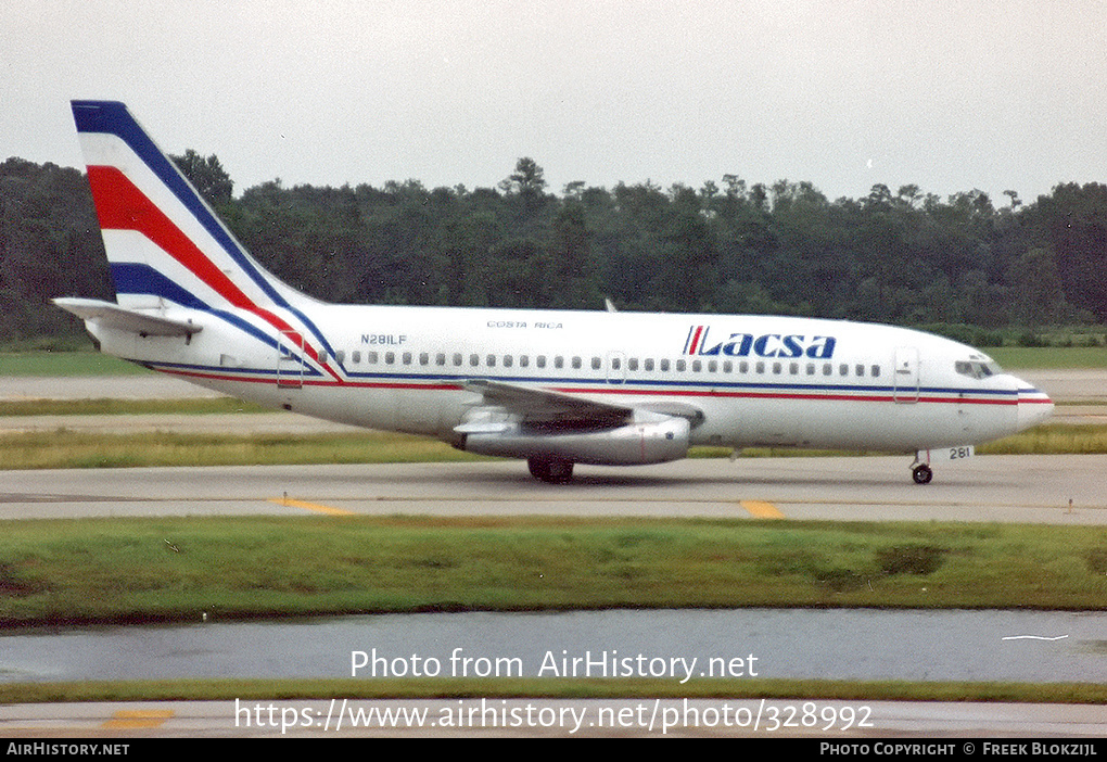 Aircraft Photo of N281LF | Boeing 737-2L9/Adv | LACSA - Líneas Aéreas de Costa Rica | AirHistory.net #328992